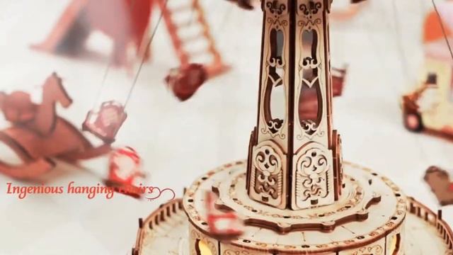 DIYative Magic Swing Ride DIY Music Box 3D Wooden Puzzle смотреть онлайн
