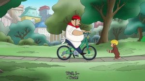 Curious George - 375 - Chef Rides a Bike (Learn English Language with subtitles)