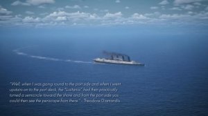 Lusitania sinking real time animation 2024