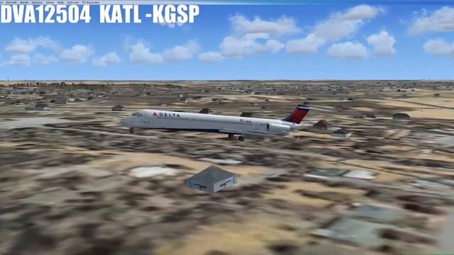 landing into KGSP FROM KATL смотреть онлайн