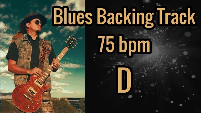 Blues Backing track 75 bpm Key of D смотреть онлайн