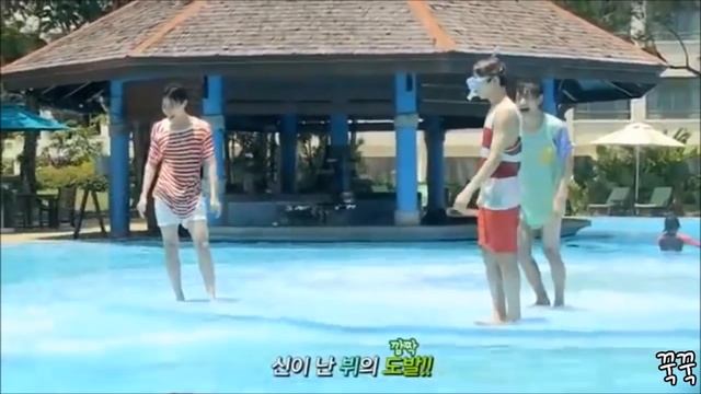 J hope Jimin V and Jungkook having fun at the pool смотреть онлайн