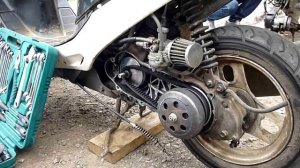 Как поменять ремень на скутере