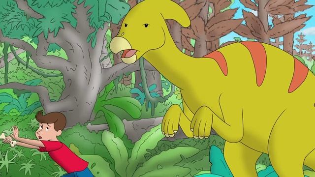 Curious George - 288 - Jurassic George (Learn English Language with subtitles) смотреть онлайн