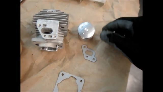 Бензокоса прогреется и глохнет (Замена поршневой группы).Repair brush cutter, the new piston group смотреть онлайн