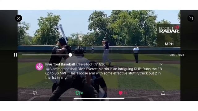 Everett Martin 2021 Switch-Hitting SS/RHP смотреть онлайн