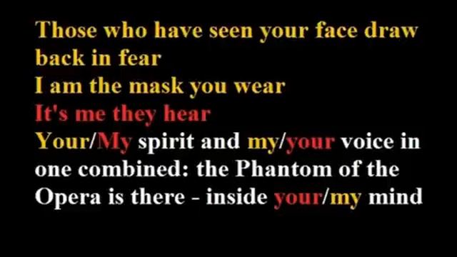 Phantom Of The Opera Karaoke / Instrumental Phantom of The Opera смотреть онлайн