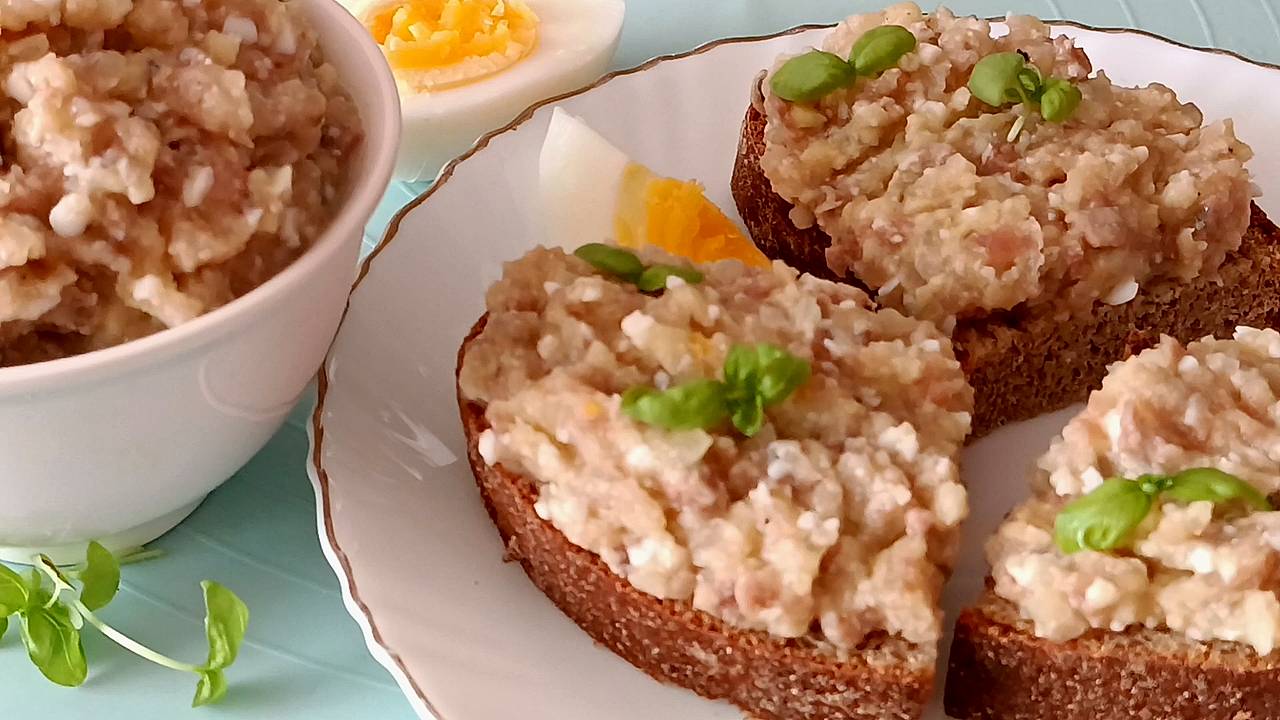 📌 Форшмак. Отличная закуска из соленой сельди смотреть онлайн