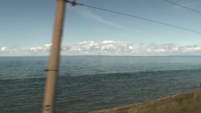 Байкал вид из окна поезда смотреть онлайн