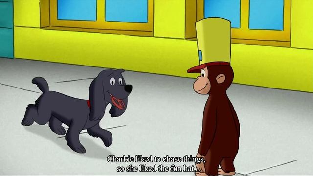Curious George - 81 - The Fully Automatic Monkey Fun Hat (Learn English Language with subtitles) смотреть онлайн