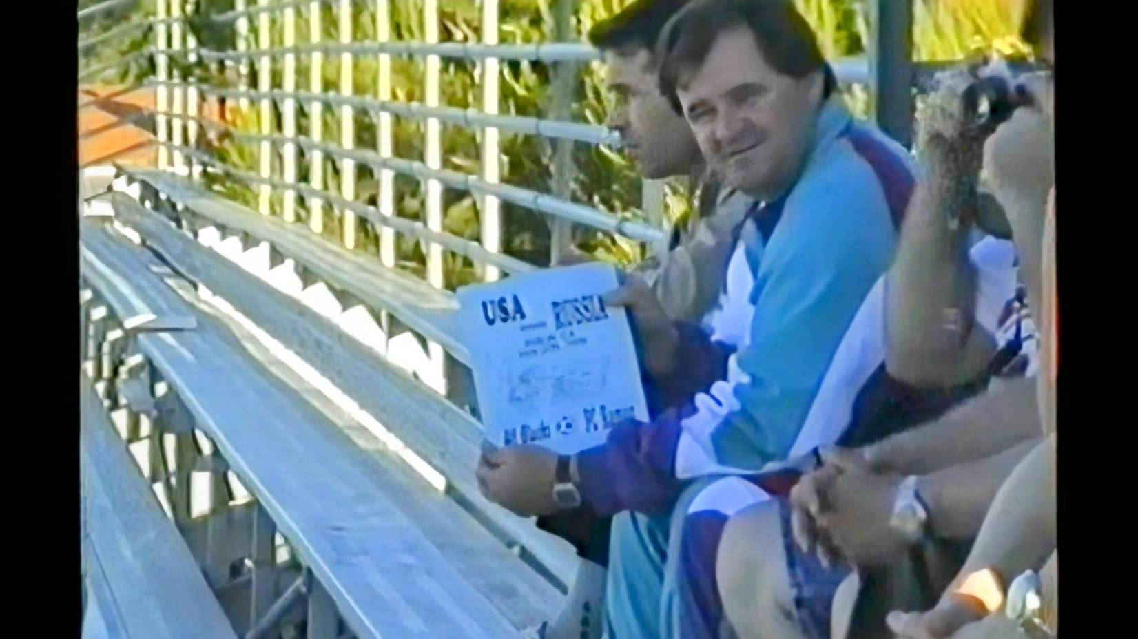 Футбольный клуб «КАМАЗ» в США. Июнь 1994 г Перед товарищеским матчем с одной из американских команд