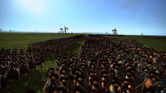 10000 Spartan Falanx VS 10000 Thebes Falanx - Total War Rome 2 Cinematic Battle - 20000 Unit Battle смотреть онлайн