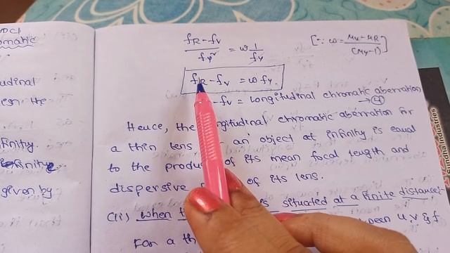 calculation of longitudinal chromatic aberration of a thin lens смотреть онлайн