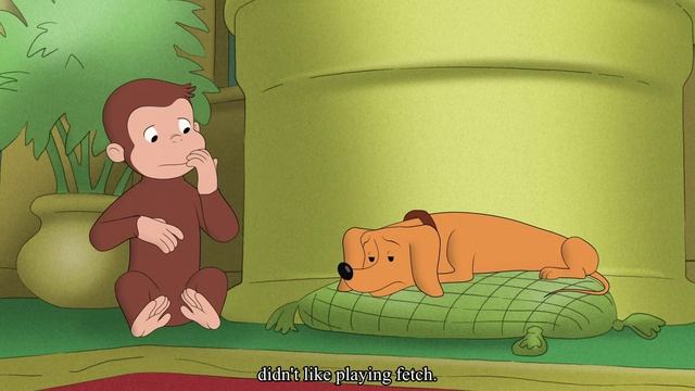Curious George - 344 - Dog's Day Off (Learn English Language with subtitles) смотреть онлайн