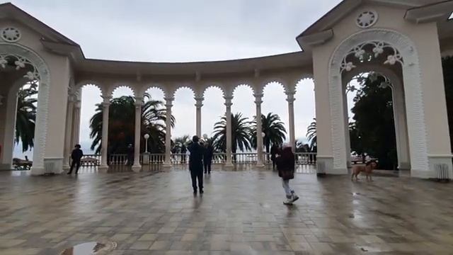 Зимний вечер или утро в Гаграх. смотреть онлайн