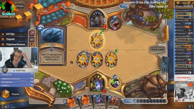 Hearthstone - Gnomeferatu vs Howlfiend - Frozen Throne Rng Moments смотреть онлайн