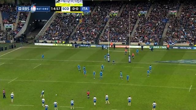 Greig Laidlaw Penalty opens the scoring, Scotland v Italy 09 Feb 2013 смотреть онлайн