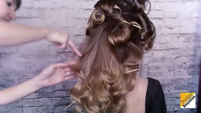 Прическа на длинные волосы урок №18 смотреть онлайн