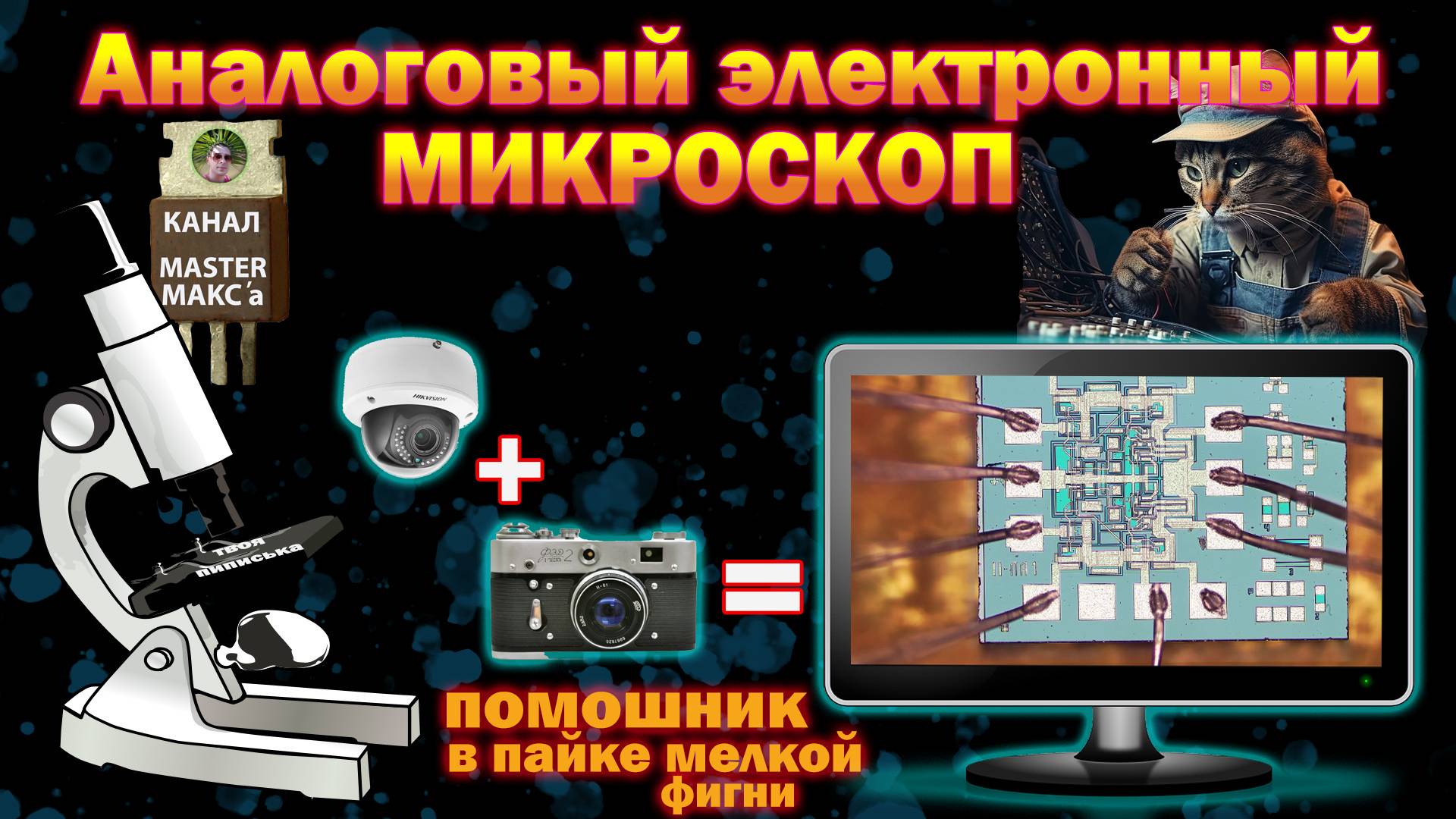 Электронный аналоговый микроскоп своими руками