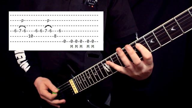 Играем рифф Primal Concrete Sledge - Pantera! Разбор с табами! смотреть онлайн