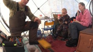 На зимнюю рыбалку семьёй. Зимняя рыбалка с комфортом.