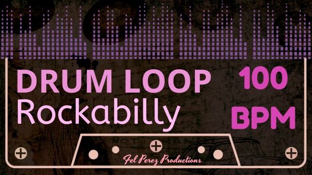 ROCKABILLY - DRUM LOOP 100 BPM [Vintage Drums] смотреть онлайн