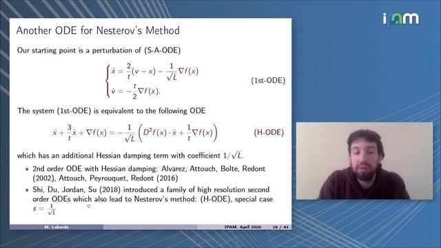 Maxime Laborde: "A Lyapunov analysis for accelerated gradient methods: From deterministic to sto... смотреть онлайн