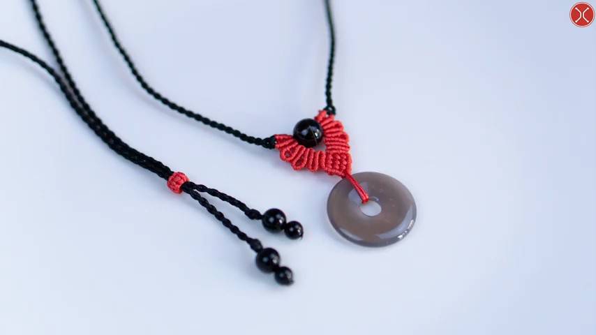 Macrame Mystical Necklace Tutorial With Donuts Stone смотреть онлайн