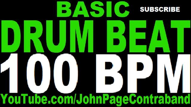 Basic Straight Drum Beat Loop 100 bpm HALF HOUR LONG 4/4 Metronome смотреть онлайн