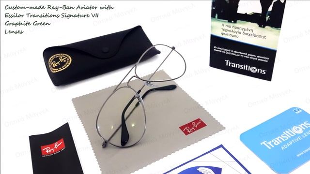Perfection! Ray-Ban Aviator with Essilor Transitions Graphite Green Lenses @ Οπτικά Μάγγελ смотреть онлайн