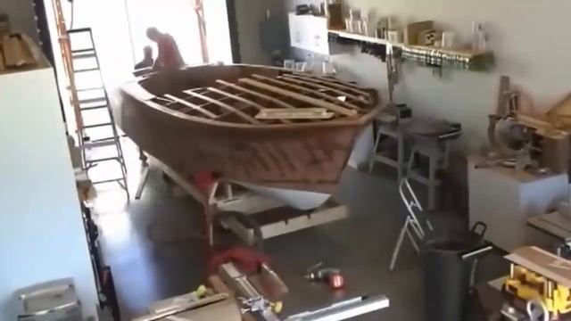 Amazing Modern Technology Skill Wooden Boat Building Process, DIY TimeLapse Construction Fast Work