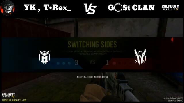 YK , T + Rex chief VS GOST CLAN CALL OF DUTY MOBILE/ SINHALA/ LK смотреть онлайн