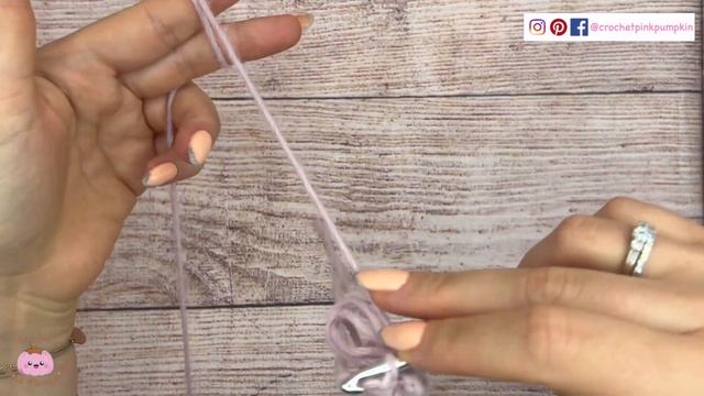 #9 DOUBLE LOOP stitch , CROCHET tutorial on a chain, 2 LOOPS in the same stitch, CHENILLE Yarn смотреть онлайн