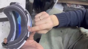 Ремонт горнолыжной маски. Замена поролона на горнолыжной маске. Разной сложности