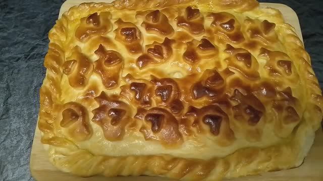 Пирог капустный из песочно - дрожжевого теста смотреть онлайн