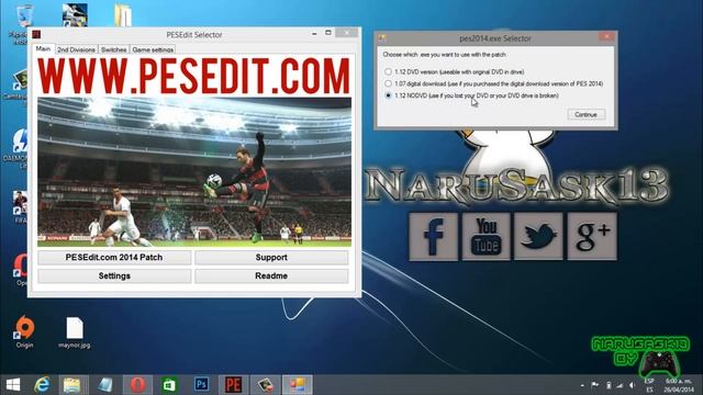 Descarga e Instala PESEdit 4.2 + DLC 5.0 + PATCH 1.12 - PES 2014 PC - смотреть онлайн