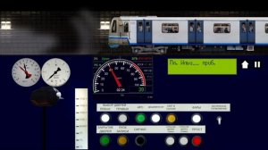 Метро Москвы 2D на поезде ока