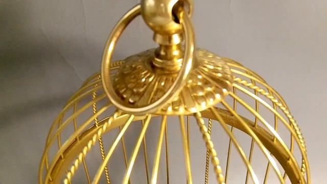 VINTAGE GERMAN KARL GRIESBAUM SINGING BIRD CAGE MUSIC BOX AUTOMATON FULLY RESTORED смотреть онлайн