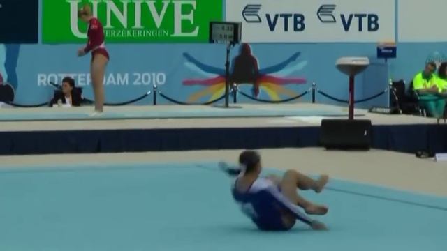 Alice Janova (CZE) FX TQ - 2010 Worlds смотреть онлайн