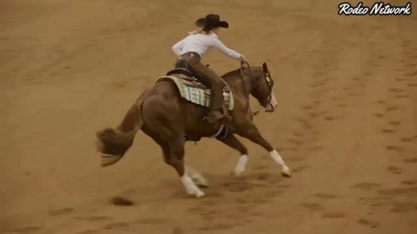 Gina Maria Schumacher Reining Horses in Open Derby with a whopping 230!
