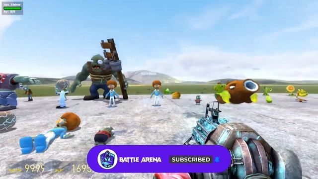 TURNING ALL PLANTS VS ZOMBIES CHARACTERS INTO STONE in Garry's Mod!! смотреть онлайн