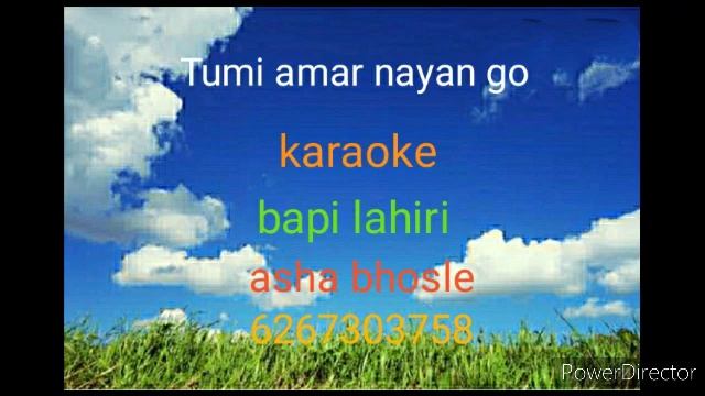 TUMI AMAR NAYAN GO!!KARAOKE!!BAPI LAHIRI!! FEMALE VOICE!! ASHA BHOSLE!! смотреть онлайн