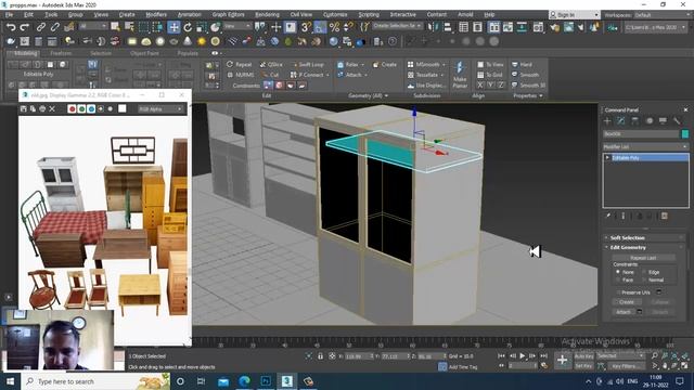 3DsMax Tutorials, Learn 3D Modeling Furniture Props from Scratch in 3dsmax ( For Beginner's) ( P2) смотреть онлайн