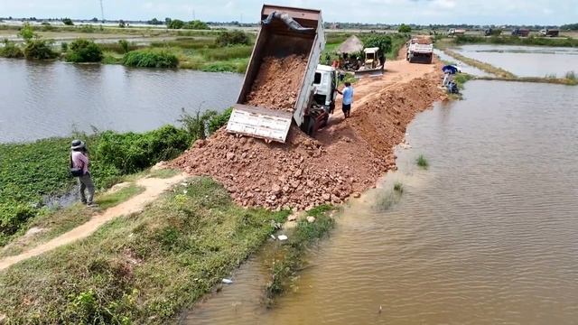 Восстановление старой дороги на затопленном участке. смотреть онлайн