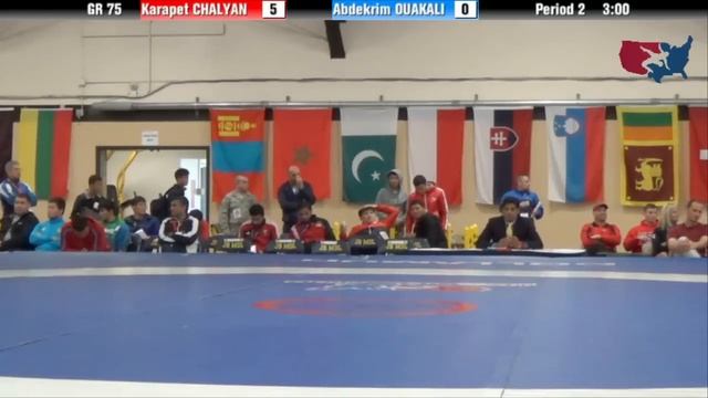 75 KG QF - Karapet Chalyan (ARM) vs Abdekrim Ouakali (ALG) смотреть онлайн