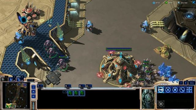 StarCraft 2: Heart of the Swarm - 1v1 - Online Match 101 (PvZ) смотреть онлайн