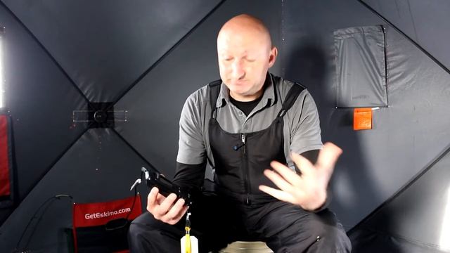 Ice Fishing Echo with the HawkEye Portable Fish Finder смотреть онлайн