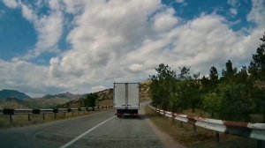 Дорога через Солнечногорское, Малореченское, Рыбачье и Приветное, в Крыму вдоль Моря, красивые виды