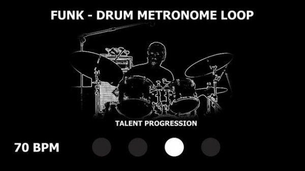 Funk | Drum Metronome Loop | 70 BPM