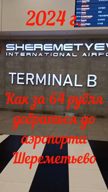 Как за 64 рубля добраться до аэропорта Шереметьево